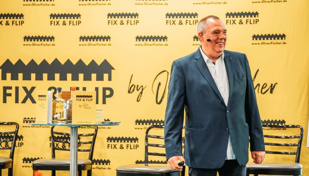 Oliver Fischer auf der FIX&FLIP Bühne